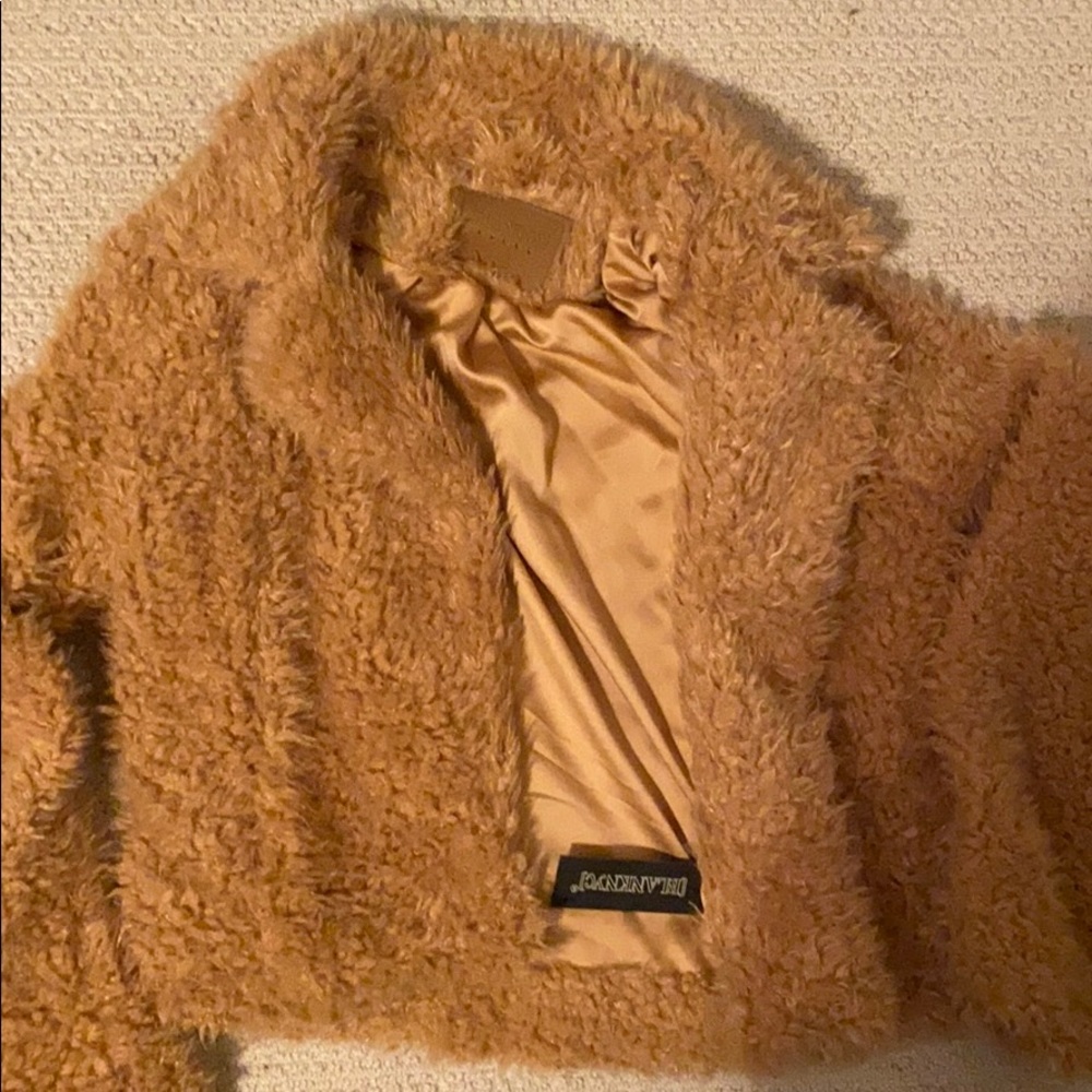 Camel fuzzy jacket from Nordstrom never worn